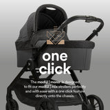 modül | mix stroller + mono carrycot (Grey Twilight)