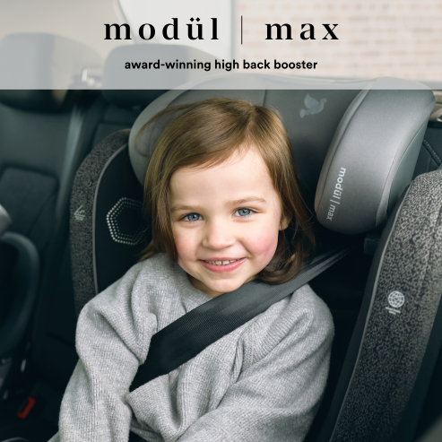 Get More Space, Protection and Safety with the modül | max Wide Fit High Back Booster