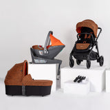 modül | mix  stroller + mono  carrycot + mix adapters + modül | one  (inc. modül | hub-fix) (Orange sunset)