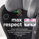 apramo modül max car seat 3.5-12 years 100-150cm Grey Twilight
