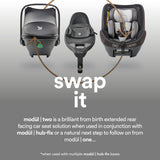modül | two i-Size baby & toddler car seat system (inc. 360° rotational modül | hub-fix) | grey twilight
