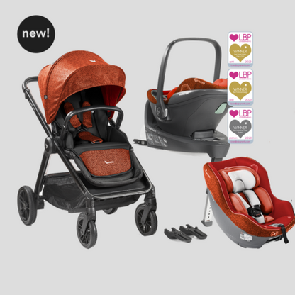 modül | mix  stroller + mix adapters + modül | i-Size family (inc. modül | hub-fix) (Orange Sunset)