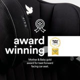 (2 pack) apramo Ostara fix auto eco high back booster car seats group 2/3 3-12 years Black Platinum