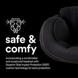 (2 pack) apramo Ostara fix auto eco high back booster car seats group 2/3 3-12 years Black Platinum